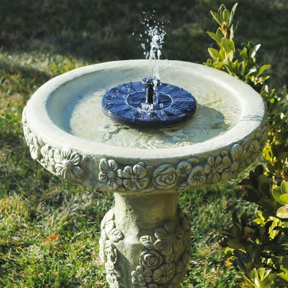 Solar-Powered Water Fountain.